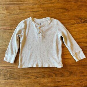 Gap Baby Speckled Waffle Henley